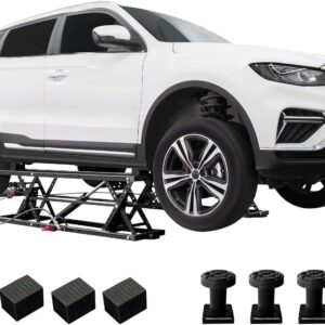 Jocisland Portable Car Lift, Capable of Lifting 5000 LBS Quick Jack with a Maximum Height of 26", Car Lifts for Shop and Home Garage, Black