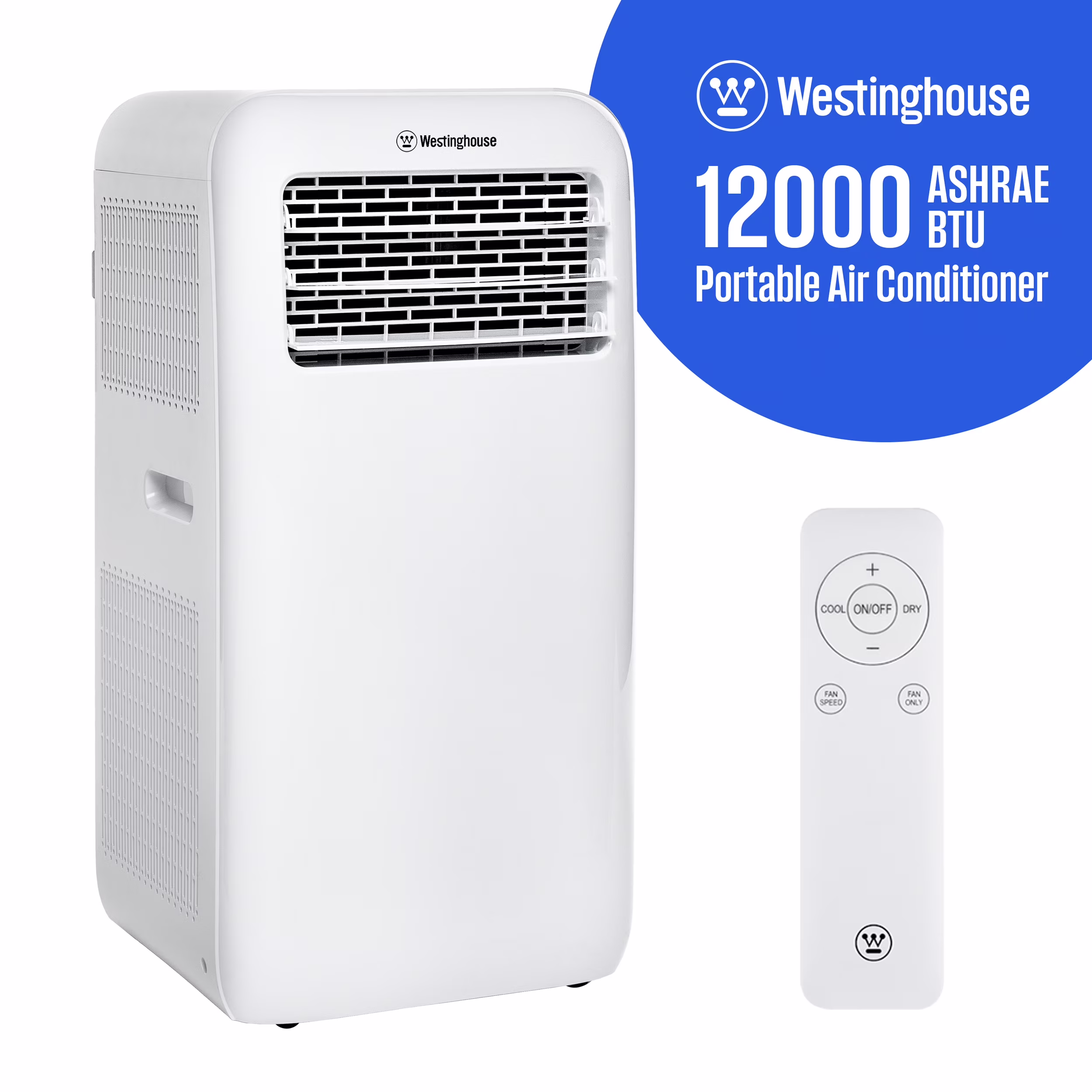 Westinghouse 12,000 BTU Portable Air Conditioner & Dehumidifier with Remote & Smart App, up to 550 Sq Ft