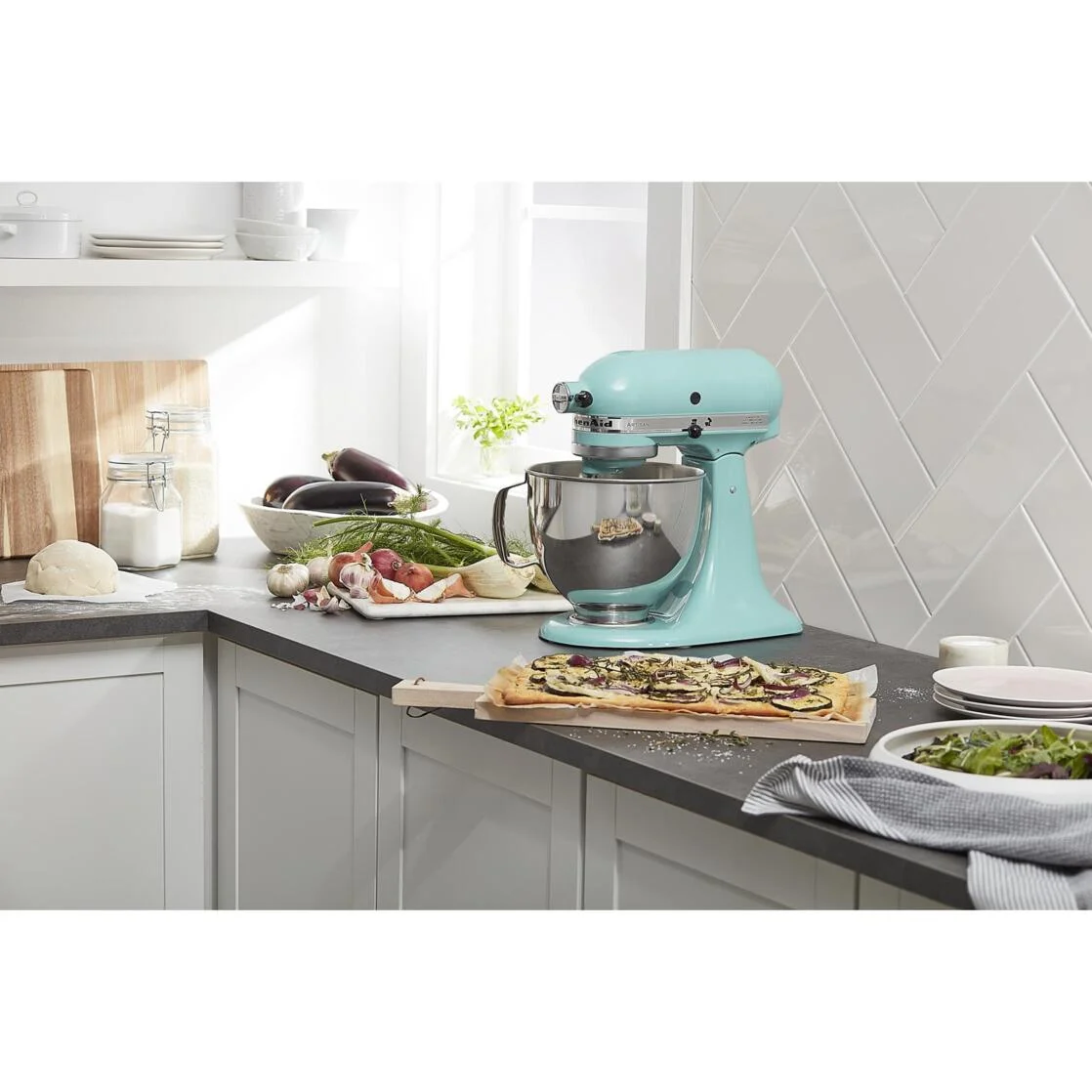 KitchenAid Artisan Series 5-Quart Tilt-Head Stand Mixer, Wildflower, KSM156CXWF
