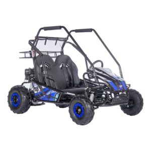 MotoTec Mud XL 212cc 2 Seat Go Kart Full Suspension Blue