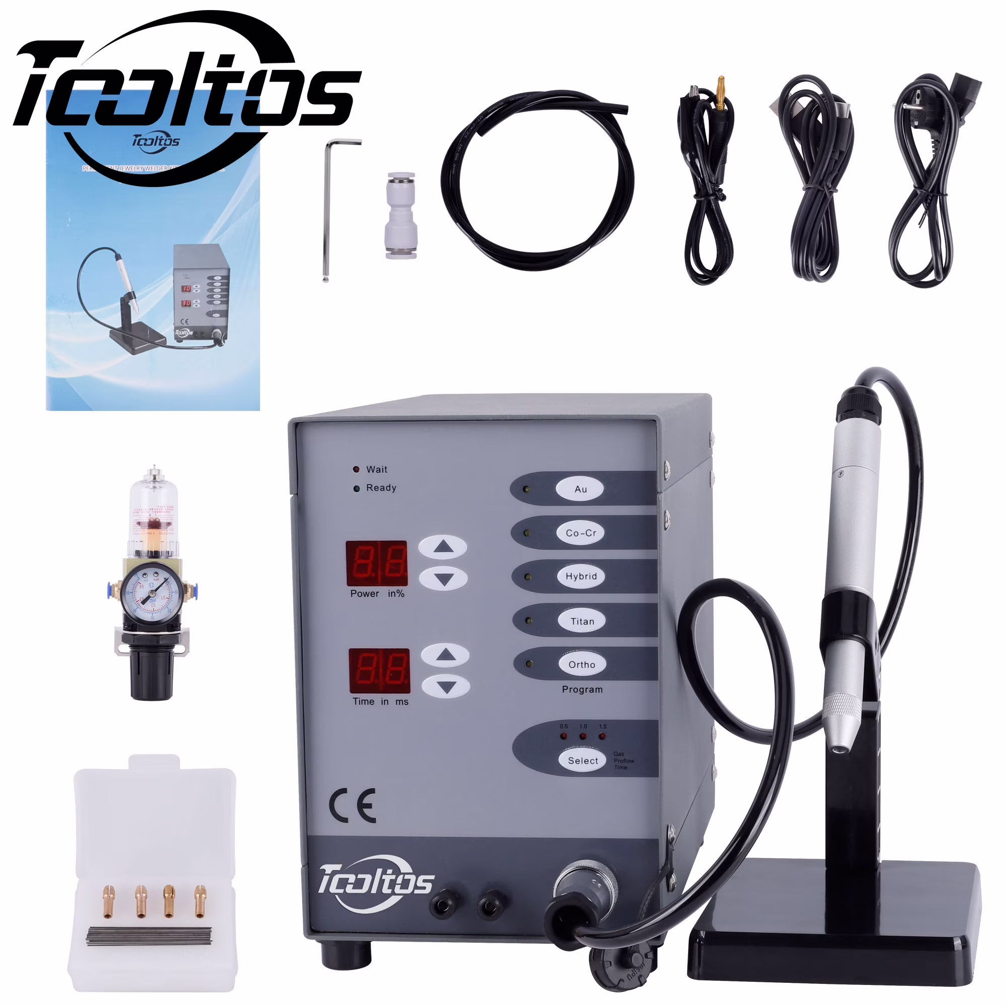 TOOLTOS Automatic CNC Spot Welding Machine, Handheld Welding Machine Portable for Metal, 110v / 60hz Permanent Jewelry Welder kits Weldable Solid.