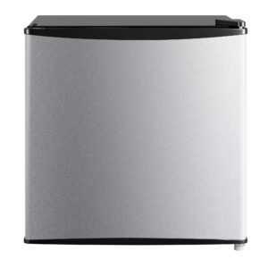 Mainstays 1.7 Cu. ft. Single Door Mini Refrigerator, Stainless Steel Look