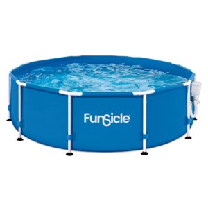 Funsicle 10' x 30" Activity Above Ground Swimming Pool Set with 2-in-1 Pump, Round Frame