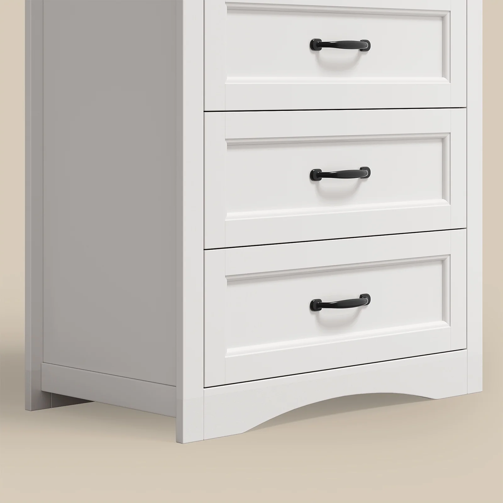 Dresser for Bedroom, Lofka 6-Drawer Wood Dresser?with Anti-Tip Safety for Closet| Living Room