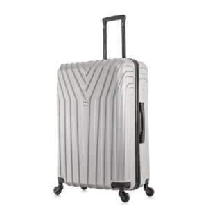 InUSA Vasty 28" Hardside Lightweight Luggage with Spinner Wheels, Handle, and Trolley, Gray