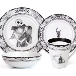The Nightmare Before Christmas 16-Piece Ceramic Dinnerware Set