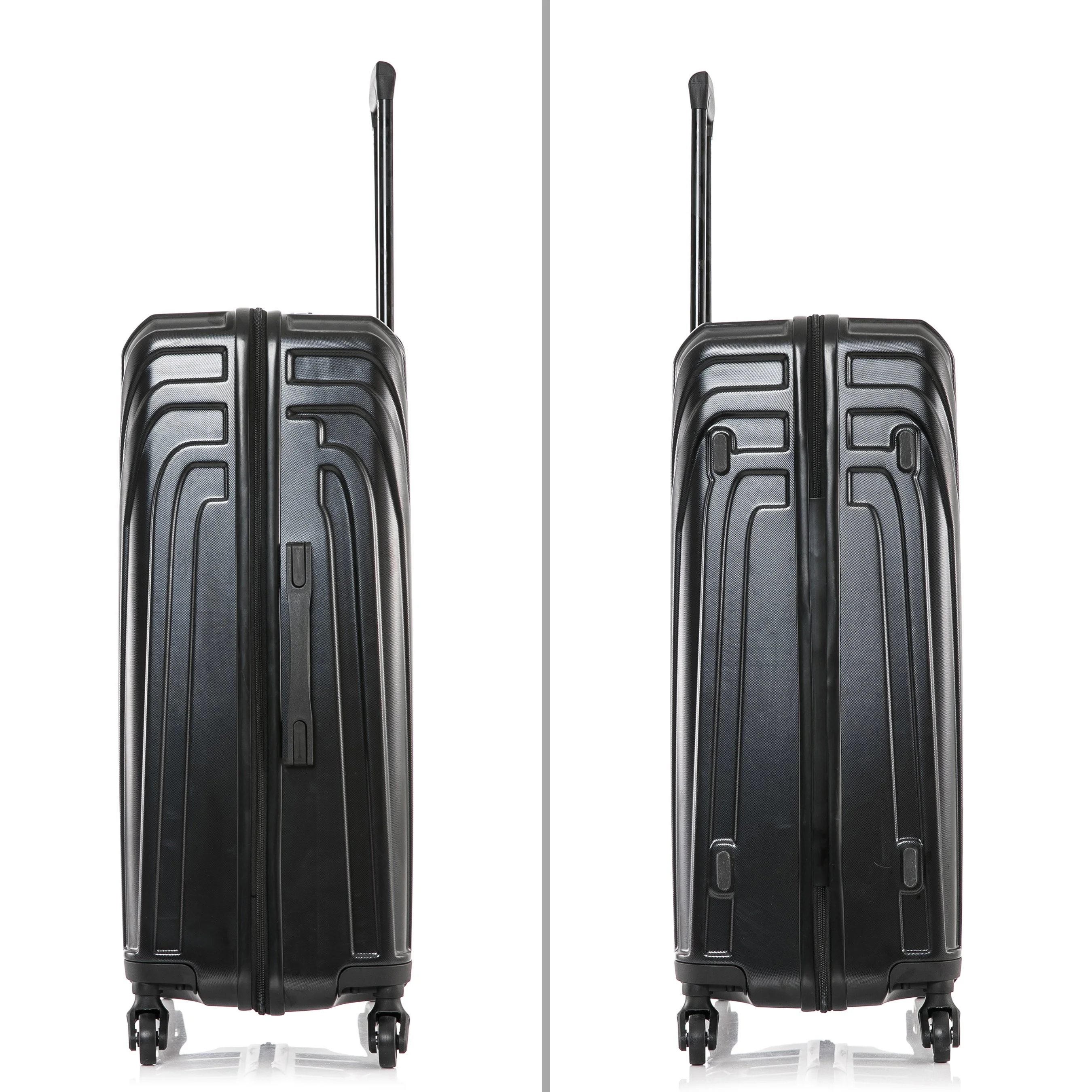 InUSA Vasty 28" Hardside Lightweight Luggage with Spinner Wheels, Handle, and Trolley, Gray