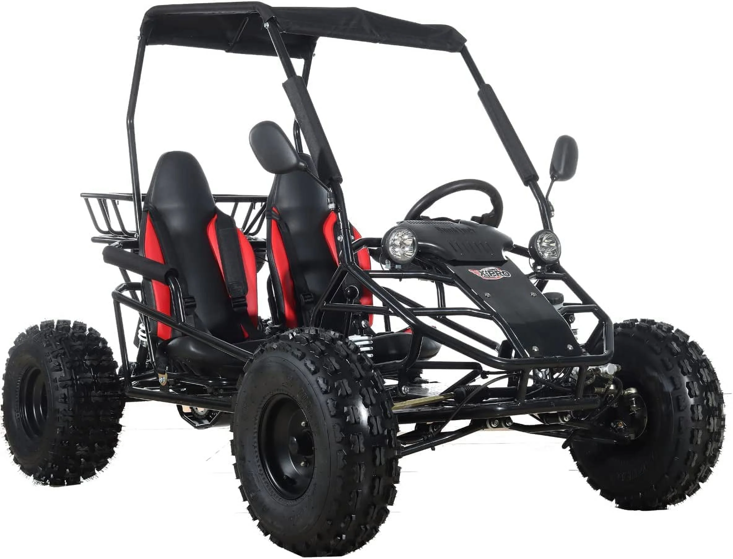 X-Pro New Rover 125cc Gas Powered Go Kart 3 Semi-Automatic Transmission w/Reverse Big 18"/19" Wheels