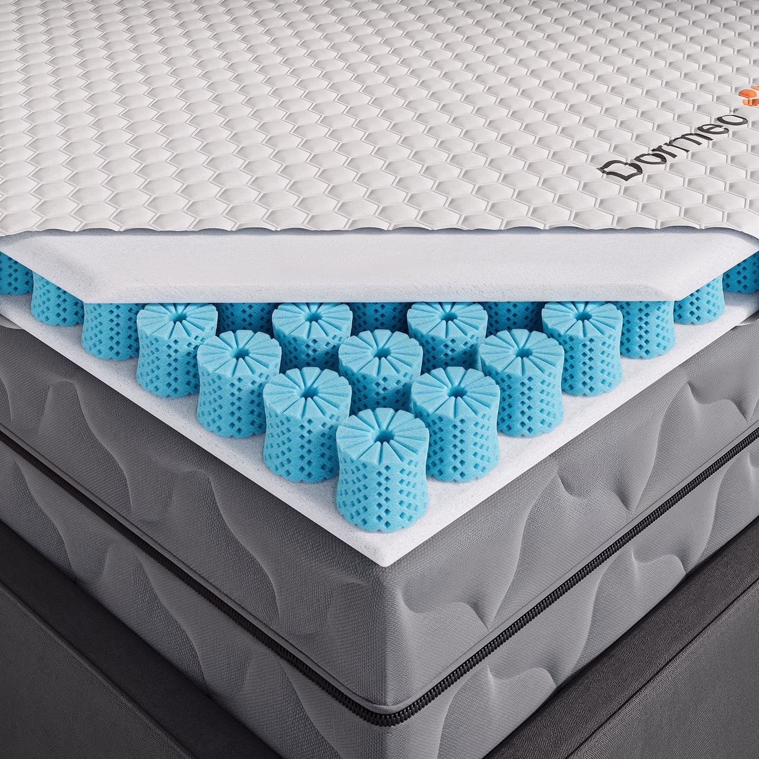 Dormeo Premium Mattress Topper Queen Bed Cooling Mattress Pad with Octaspring Technology