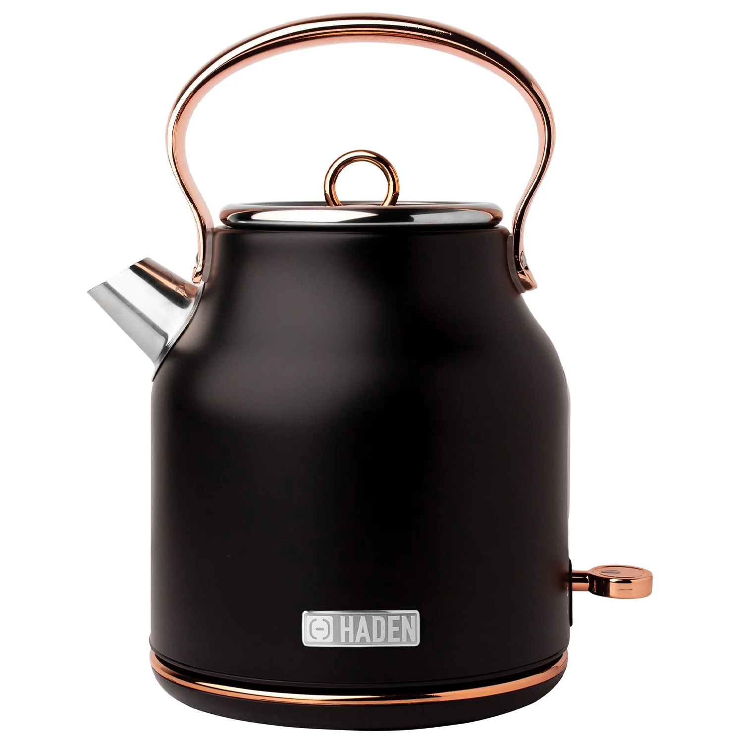 Haden Heritage 1.7 Liter Electric Kettle with 2 Slice Bread Toaster, White