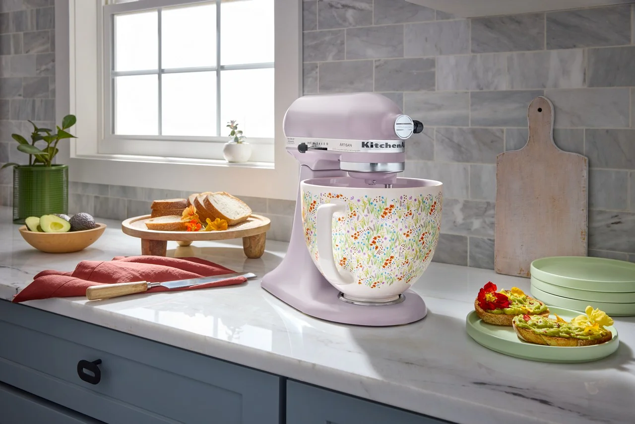 KitchenAid Artisan Series 5-Quart Tilt-Head Stand Mixer, Wildflower, KSM156CXWF