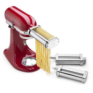 KitchenAid 3-Piece Pasta Roller and Cutter Set, Metal, KSMPRA