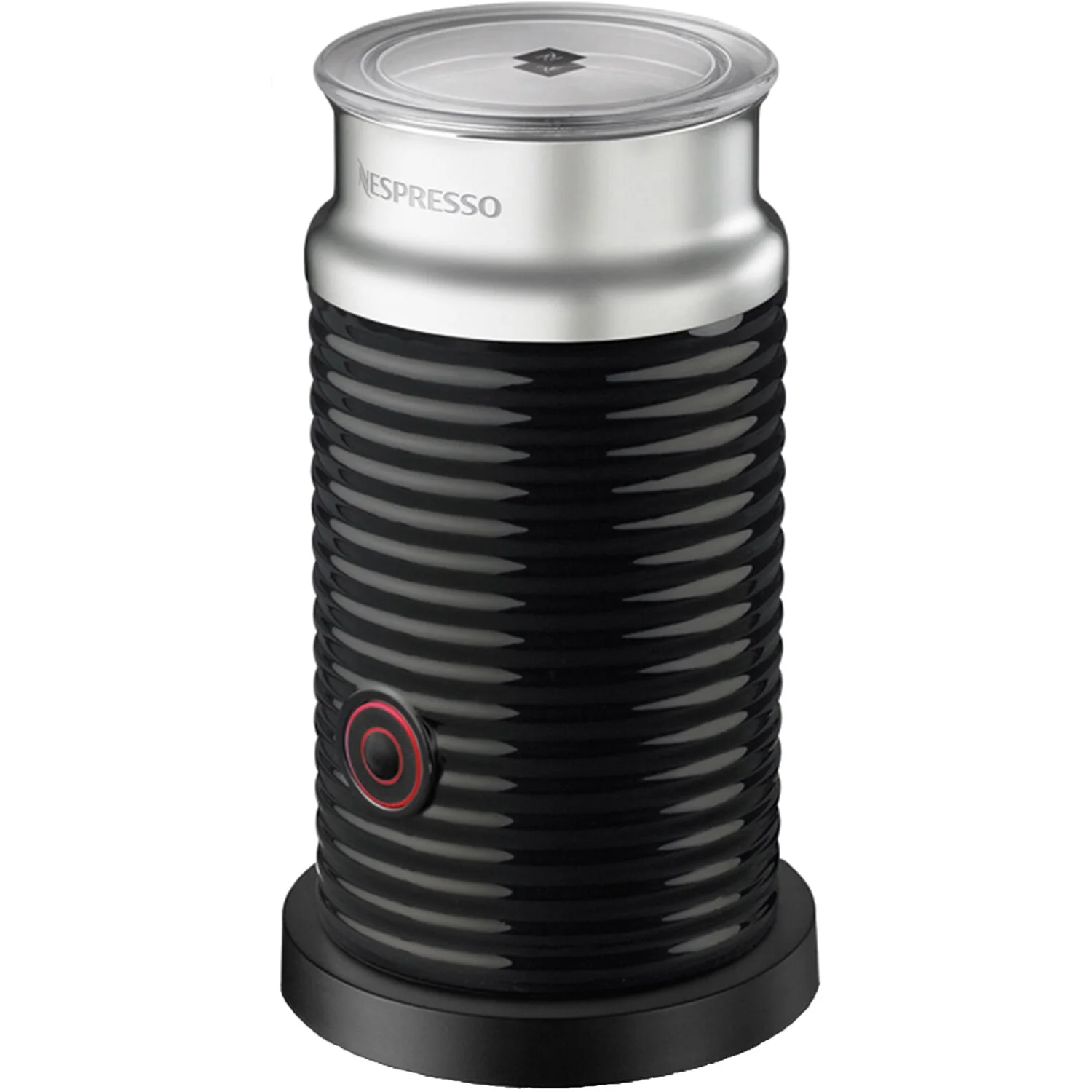 Breville New Nespresso Essenza Mini Single-Serve Machine Aeroccino Milk Frothier, Black
