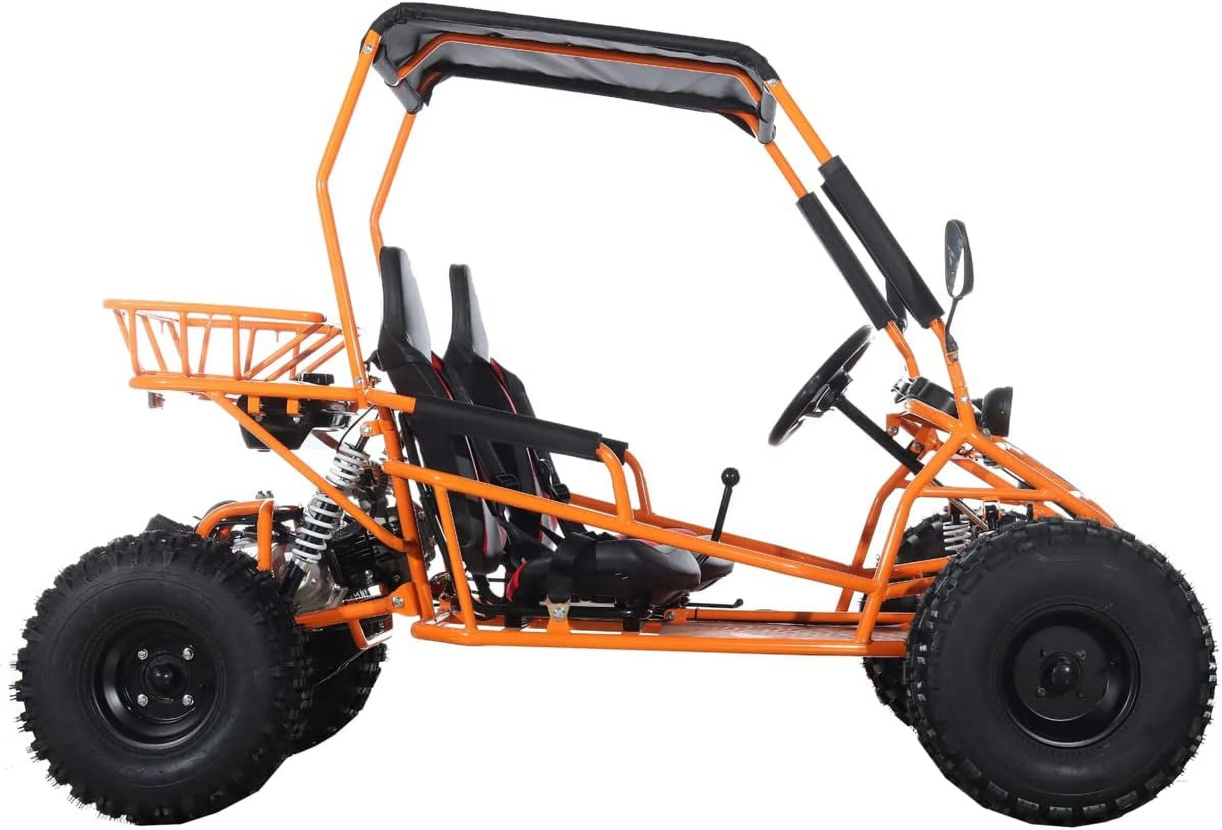 X-Pro New Rover 125cc Gas Powered Go Kart 3 Semi-Automatic Transmission w/Reverse Big 18"/19" Wheels