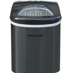 Frigidaire Portable Self Cleaning Ice Maker, Black Stainless Steel, (EFIC117-Ssblack_Sc)