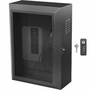 VIVO Wall-Mounted EV Charger Protective Box with Digital Safety Lock and Keypad