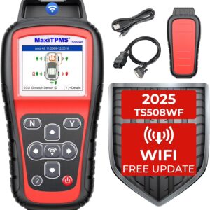 MaxiTPMS TS508WF TPMS Tool, 2025 Enhanced Wi-Fi Ver. of TS508 TS501 PRO TS408S TS601, MX-Sensor TPMS Progamming Tool, TPMS Diagnosis/Reset TPMS Relearn Tool, Read/Clear TPMS DTCs