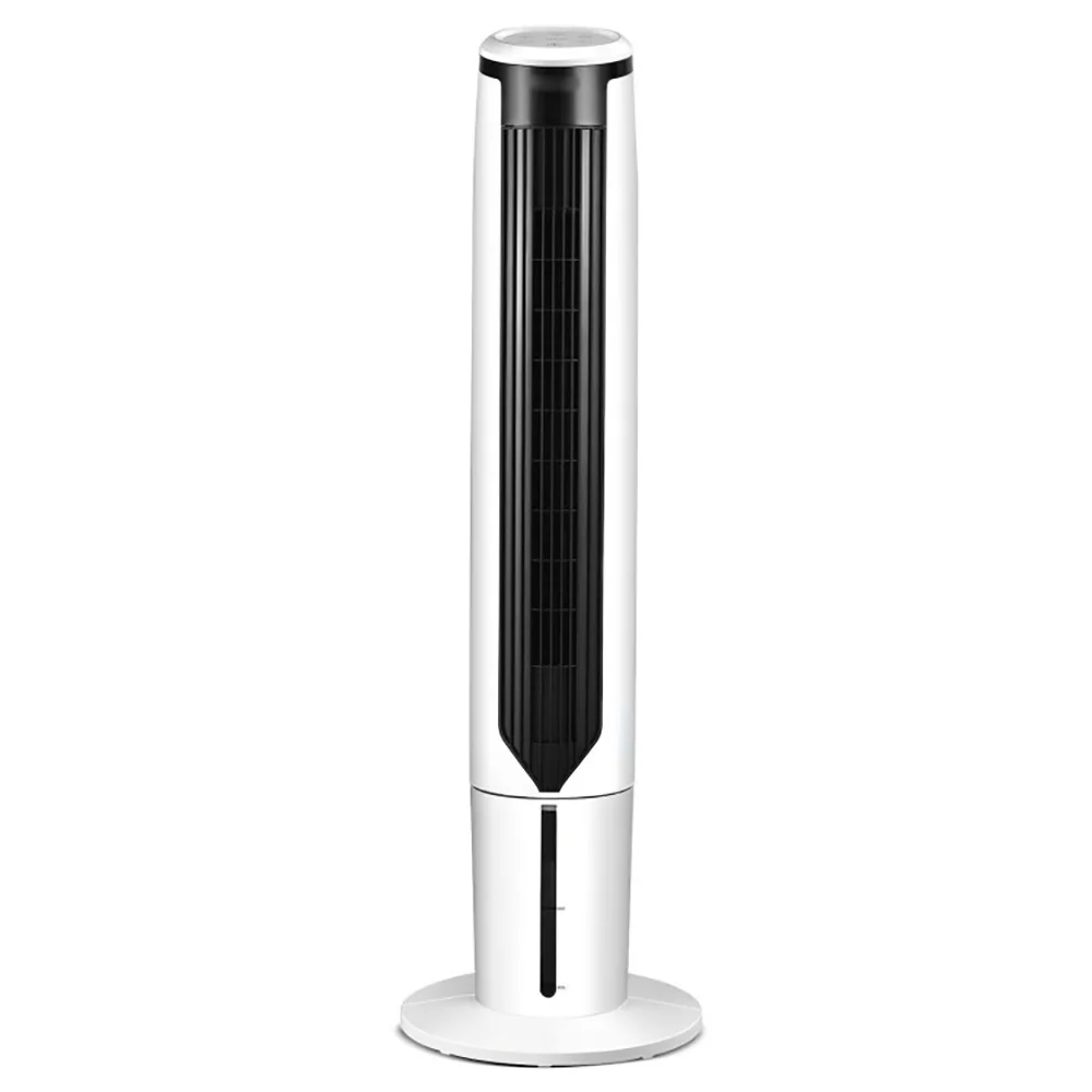 Topcobe 41" Evaporative Air Cooler with 3 Modes and 3 Speeds, Smart Floor Fans for Bedroom, Standing Bladeless Fan, White