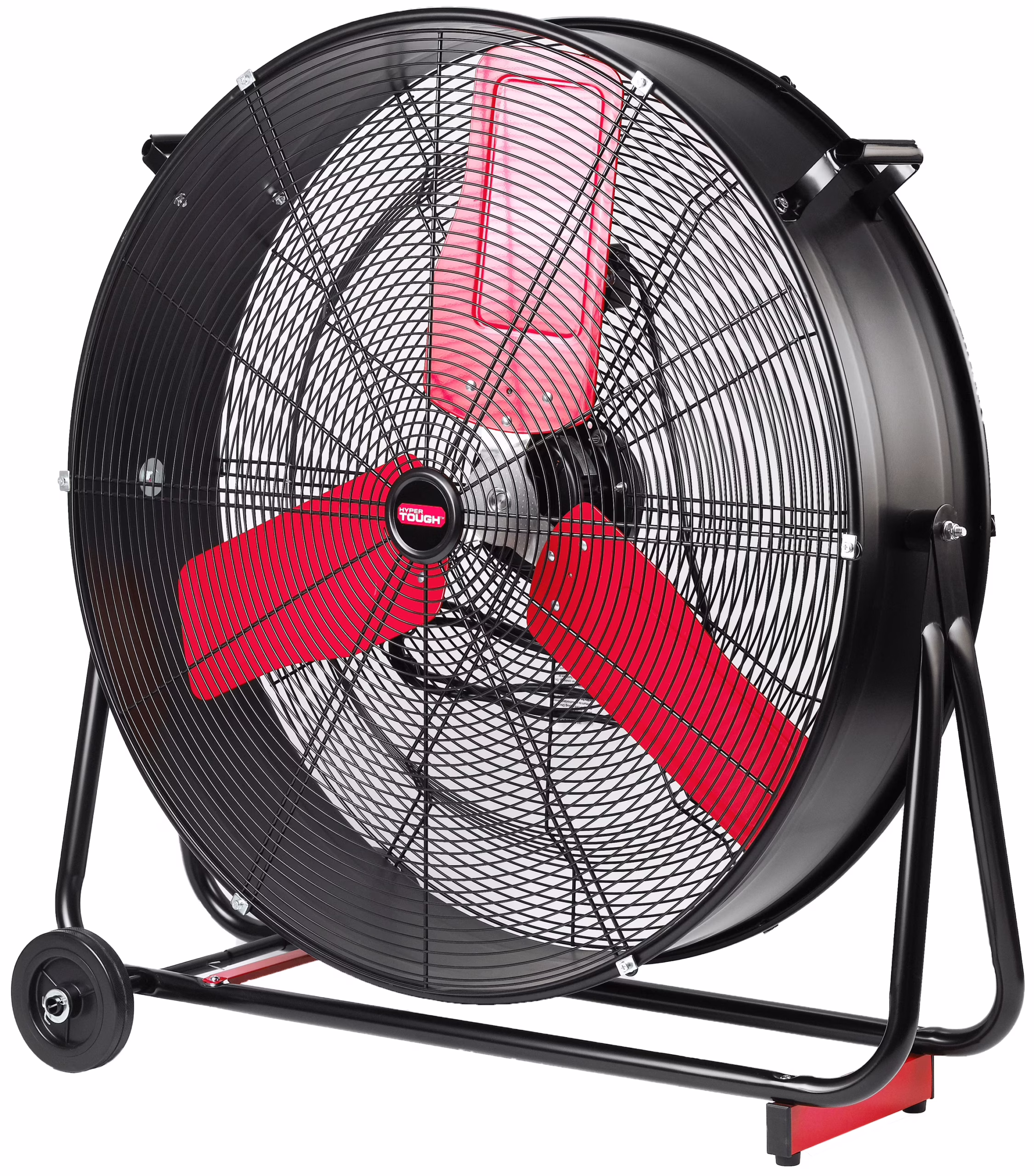 Hyper Tough New 30 inch High Velocity Tilted Drum Fan Red & Black