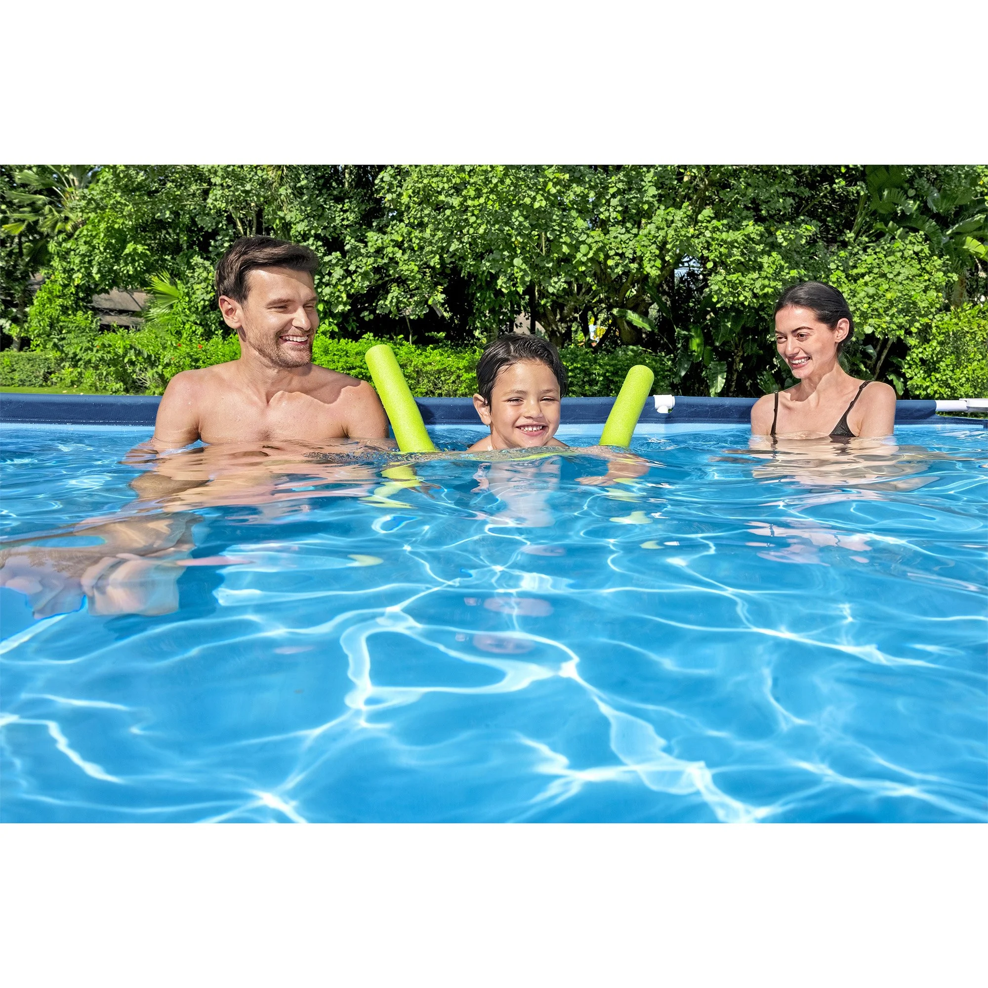 Bestway: Steel Pro 9'10" x 6'7" x 26" Above Ground Pool Set - 872 Gallons, Outdoor Family Pool, Corrosion & Puncture Resistant, Includes Filter & Pump