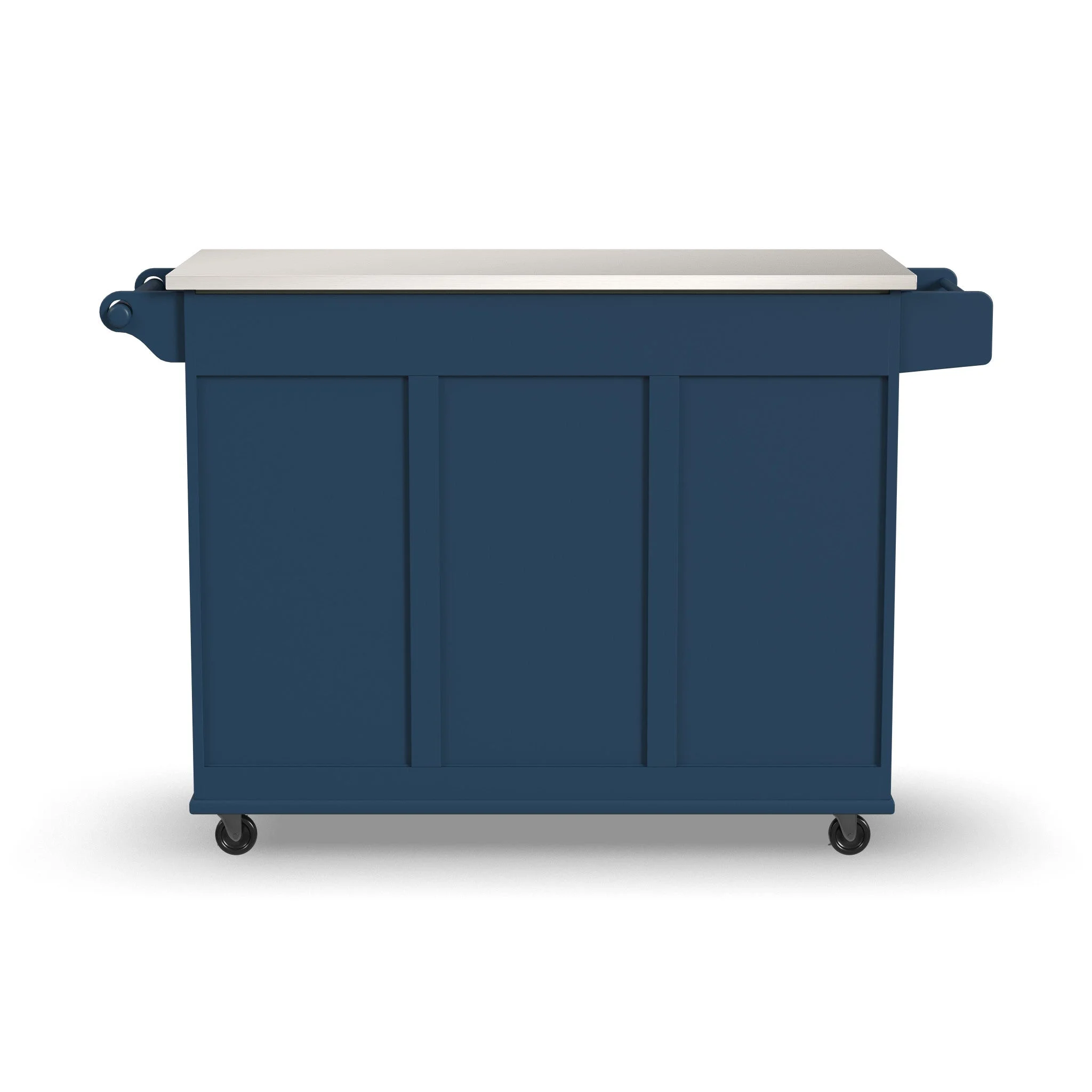 Homestyles Dolly Madison Engineered Wood Kitchen Cart in Sage Green/Nickel