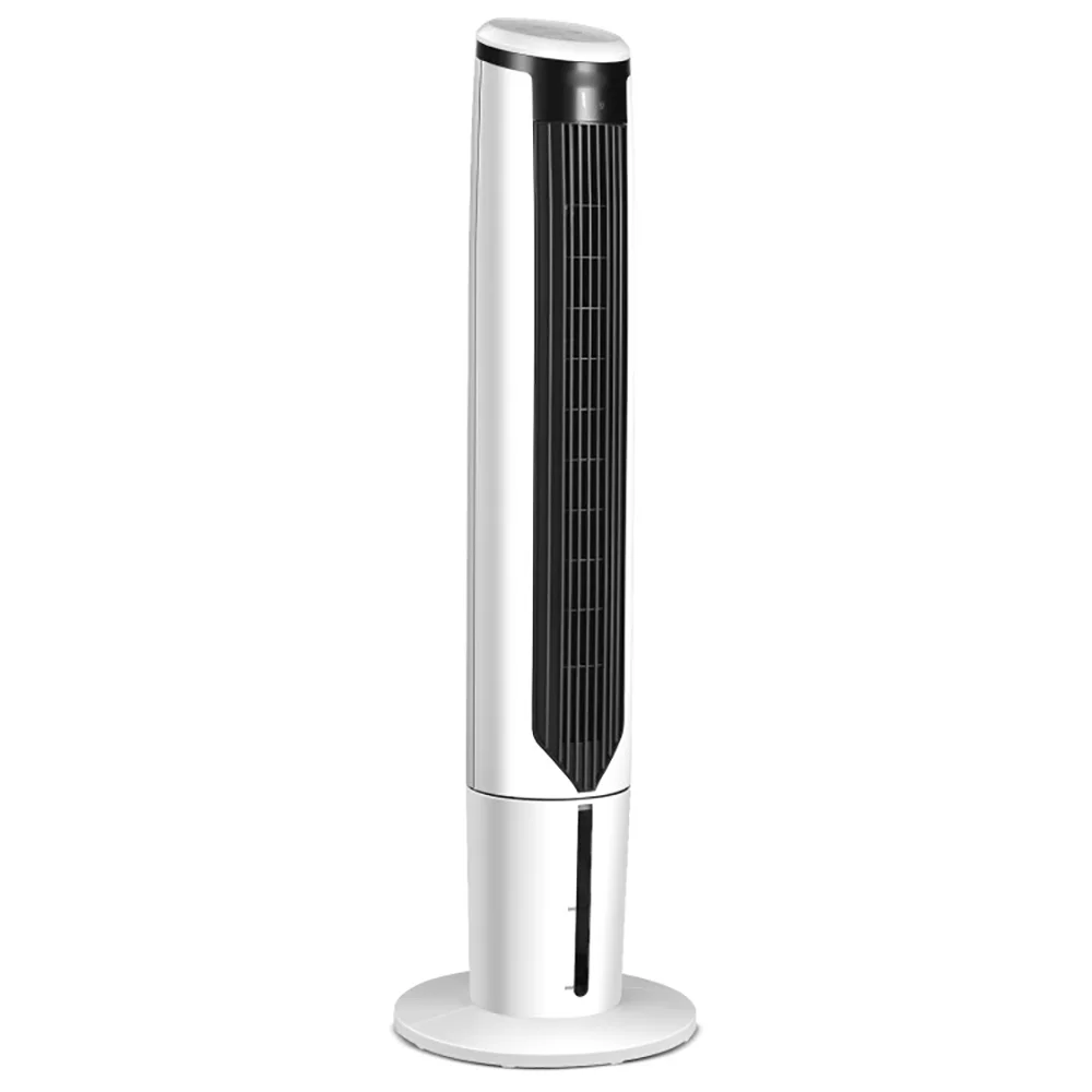 Topcobe 41" Evaporative Air Cooler with 3 Modes and 3 Speeds, Smart Floor Fans for Bedroom, Standing Bladeless Fan, White