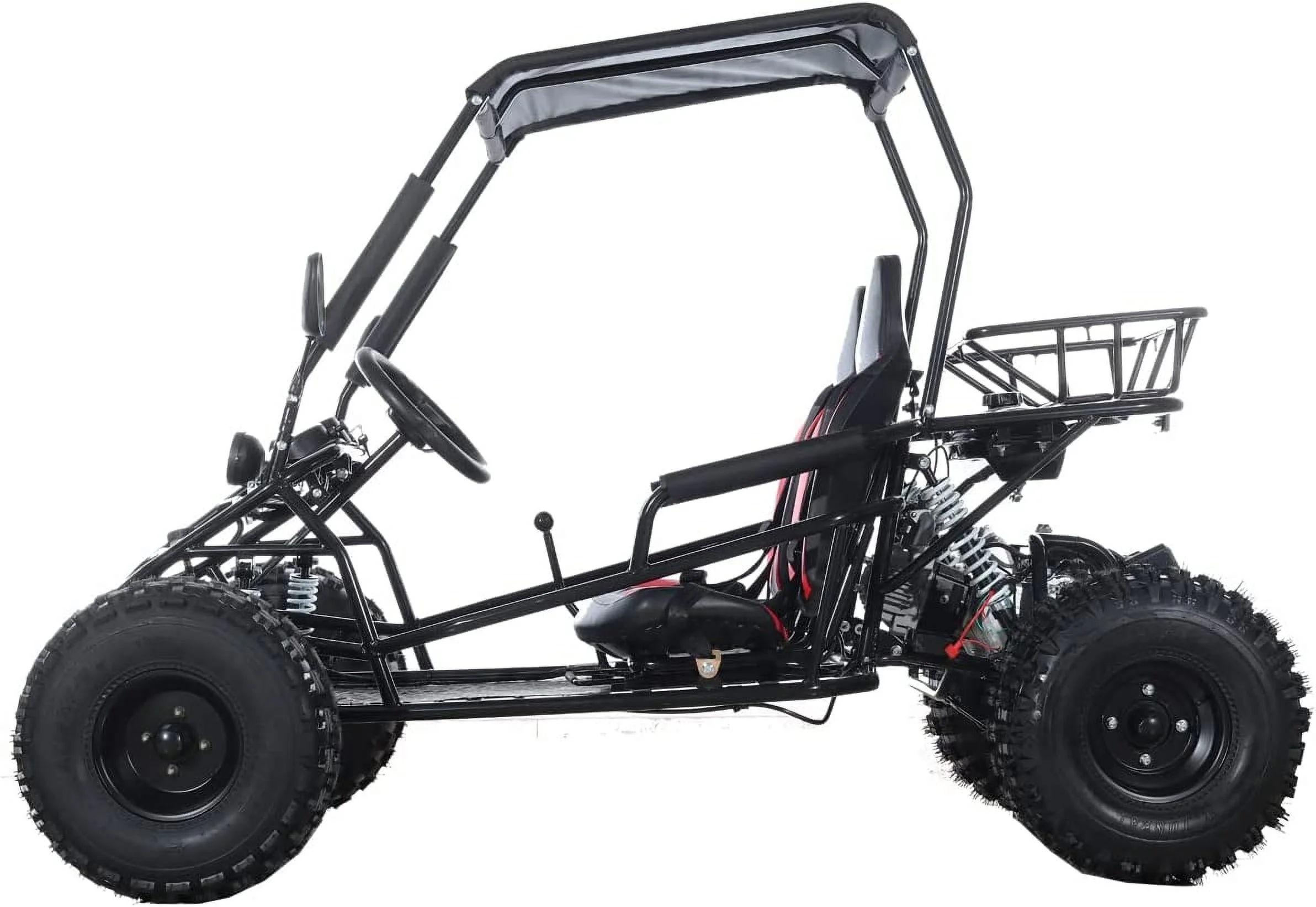 X-Pro New Rover 125cc Gas Powered Go Kart 3 Semi-Automatic Transmission w/Reverse Big 18"/19" Wheels