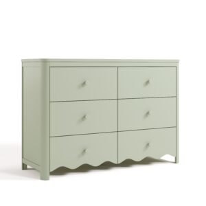 Storkcraft Casablanca 6 Drawer Nursery Dresser, Sage