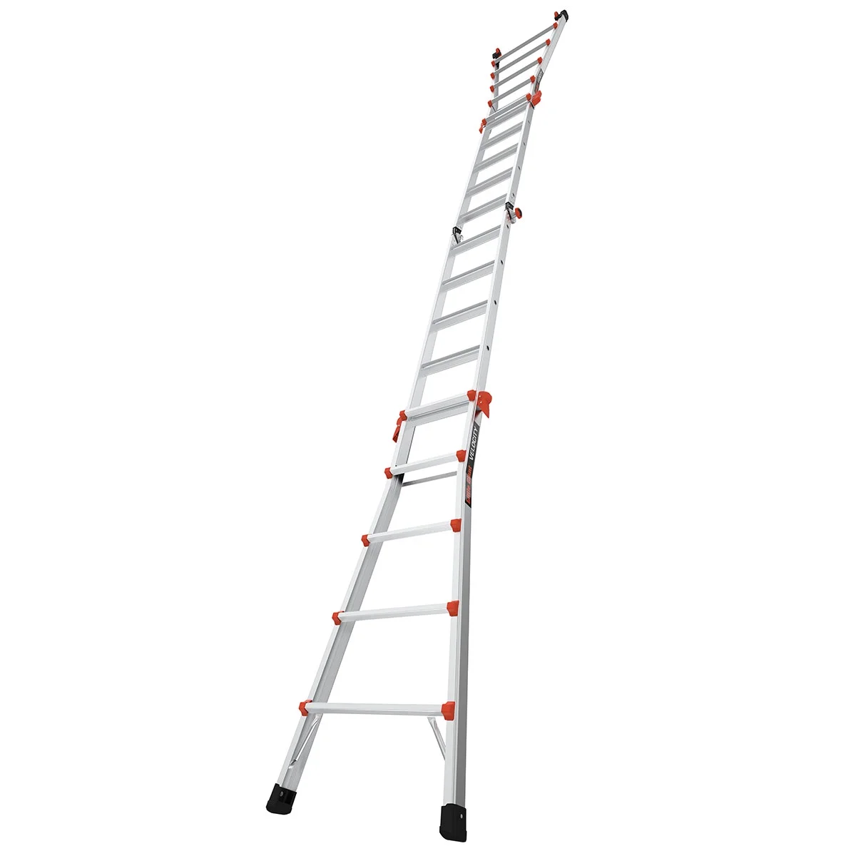 Little Giant Ladders Velocity 22-ft Multi-Position Ladder, Aluminum, 300 lb Capacity, Telescoping, A-Frame, Extension, with Wheels and Slip-Resistant Feet