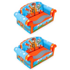 Marshmallow Furniture 2 Pack 2-in-1 Flip Open Foam Sofa Bed, Toy Story 4