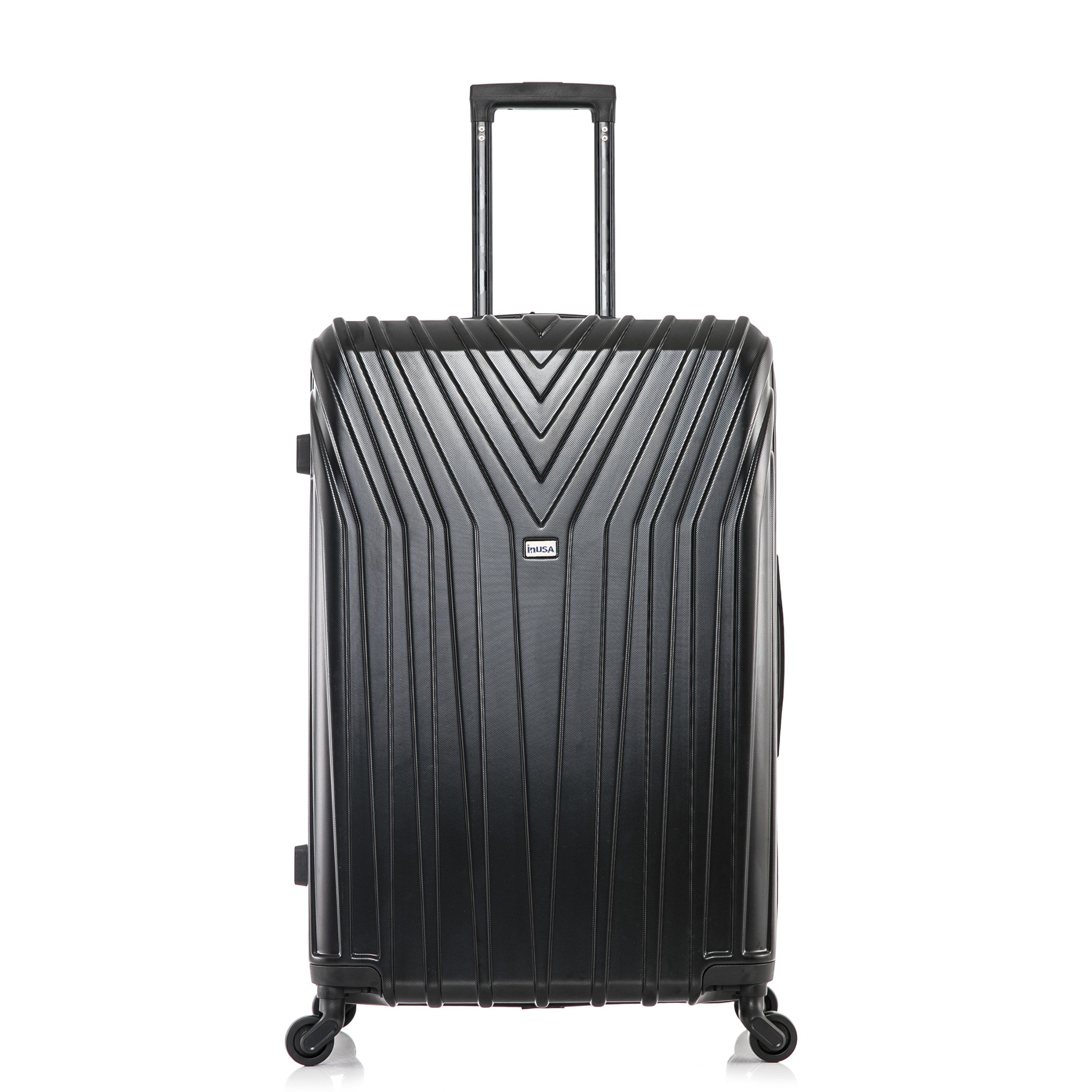 InUSA Vasty 28" Hardside Lightweight Luggage with Spinner Wheels, Handle, and Trolley, Gray