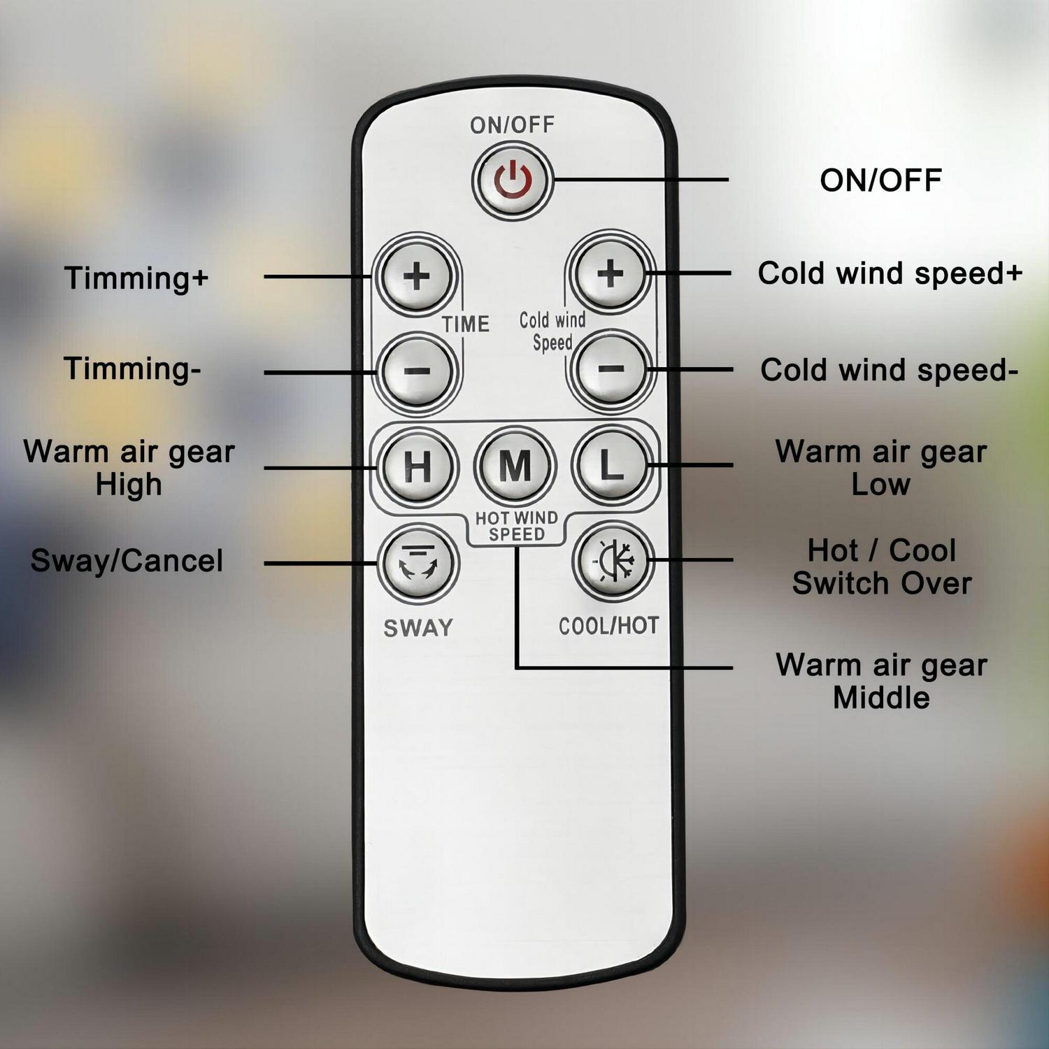 32 inch Bladeless Tower Fan. 9h Timer 10 Speeds With Remote Control. Air Circulator Fan For Home Air Conditioner