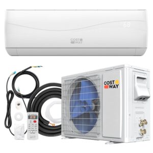Costway 18000 BTU Mini Split Air Conditioner & Heater 19 SEER2 1250 Sq. Ft Coverage