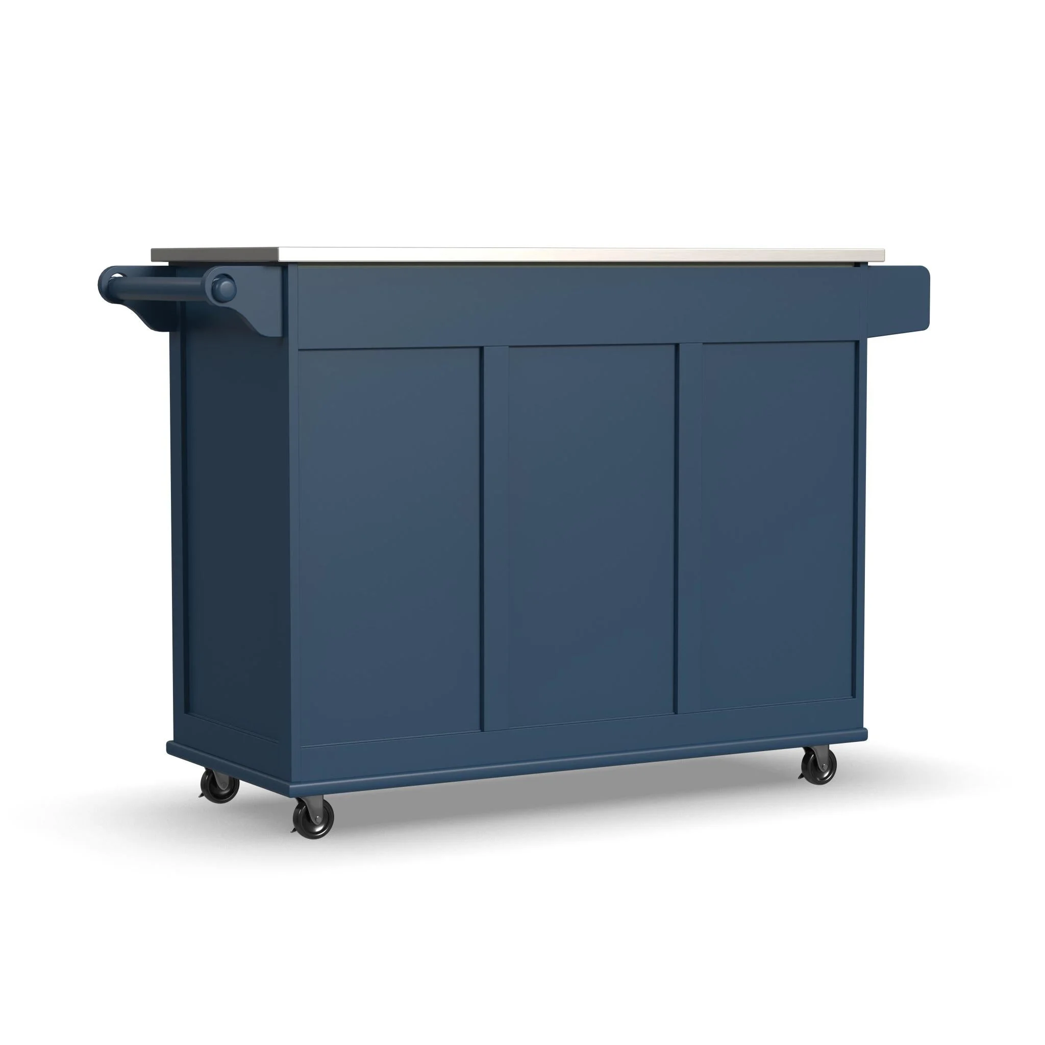 Homestyles Dolly Madison Engineered Wood Kitchen Cart in Sage Green/Nickel