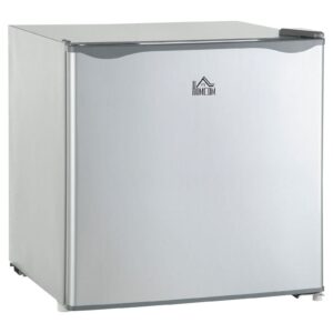 HOMCOM Mini Freezer Countertop, 1.1 Cu.Ft Compact Upright Freezer with Removable Shelves, Reversible Door for Home, Dorm, Apartment and Office, gray 05