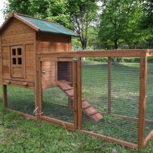 Outdoor Medium 80'' Wooden Chicken Coop Nest Box Hen House Poultry Cage Pet Hutch Garden