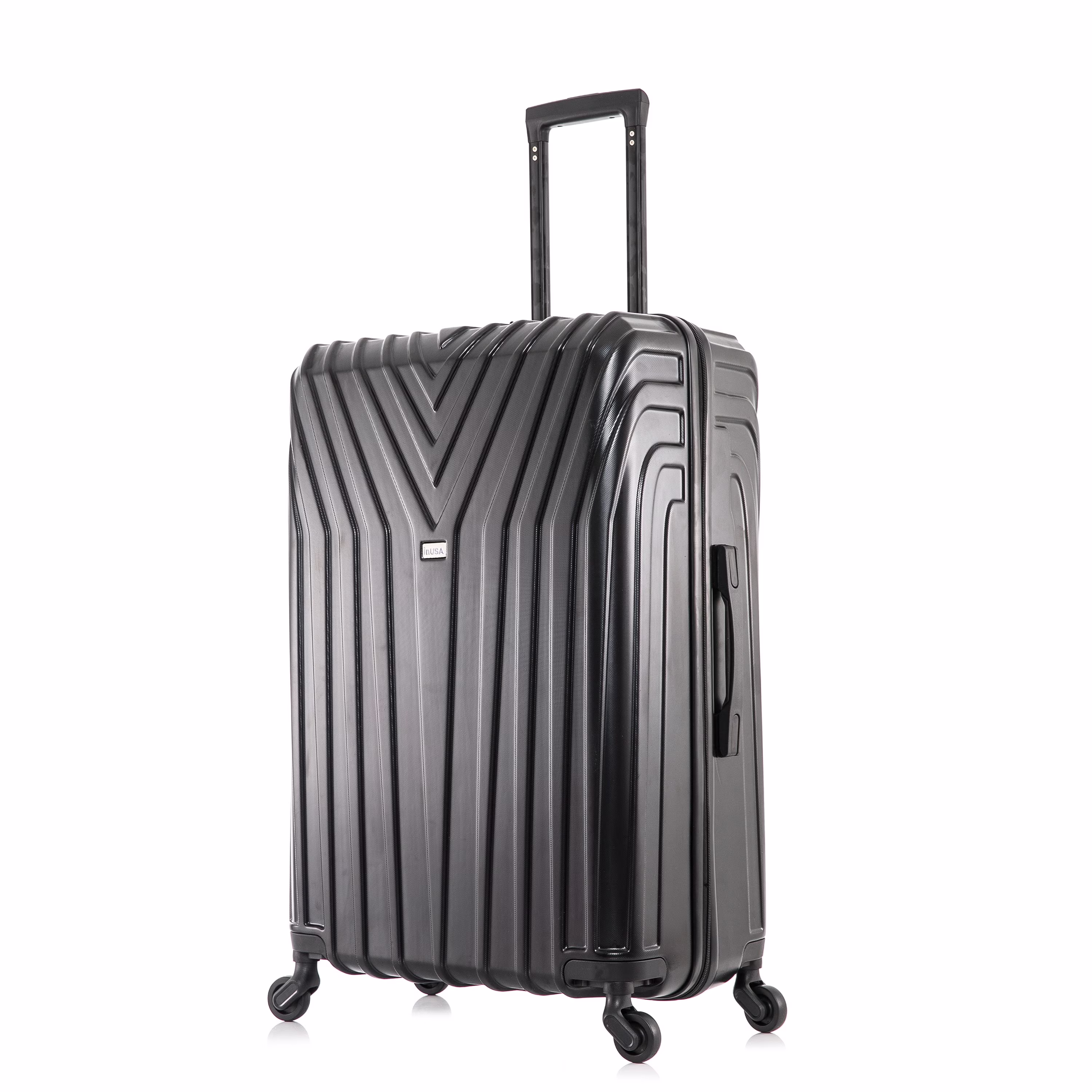 InUSA Vasty 28" Hardside Lightweight Luggage with Spinner Wheels, Handle, and Trolley, Gray