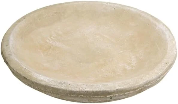 Solid Rock Stoneworks 2 Piece Collanade Birdbath - 26" Tall - Desert Sand Color