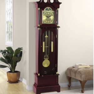 72" Floor Standing Grandfather Clock in Cherry Finish