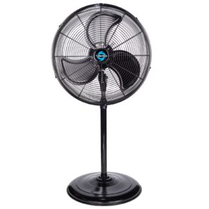 Tornado - 20 Inch High Velocity Metal Oscillating Pedestal Fan - Commercial, Industrial Use Water-Resistant