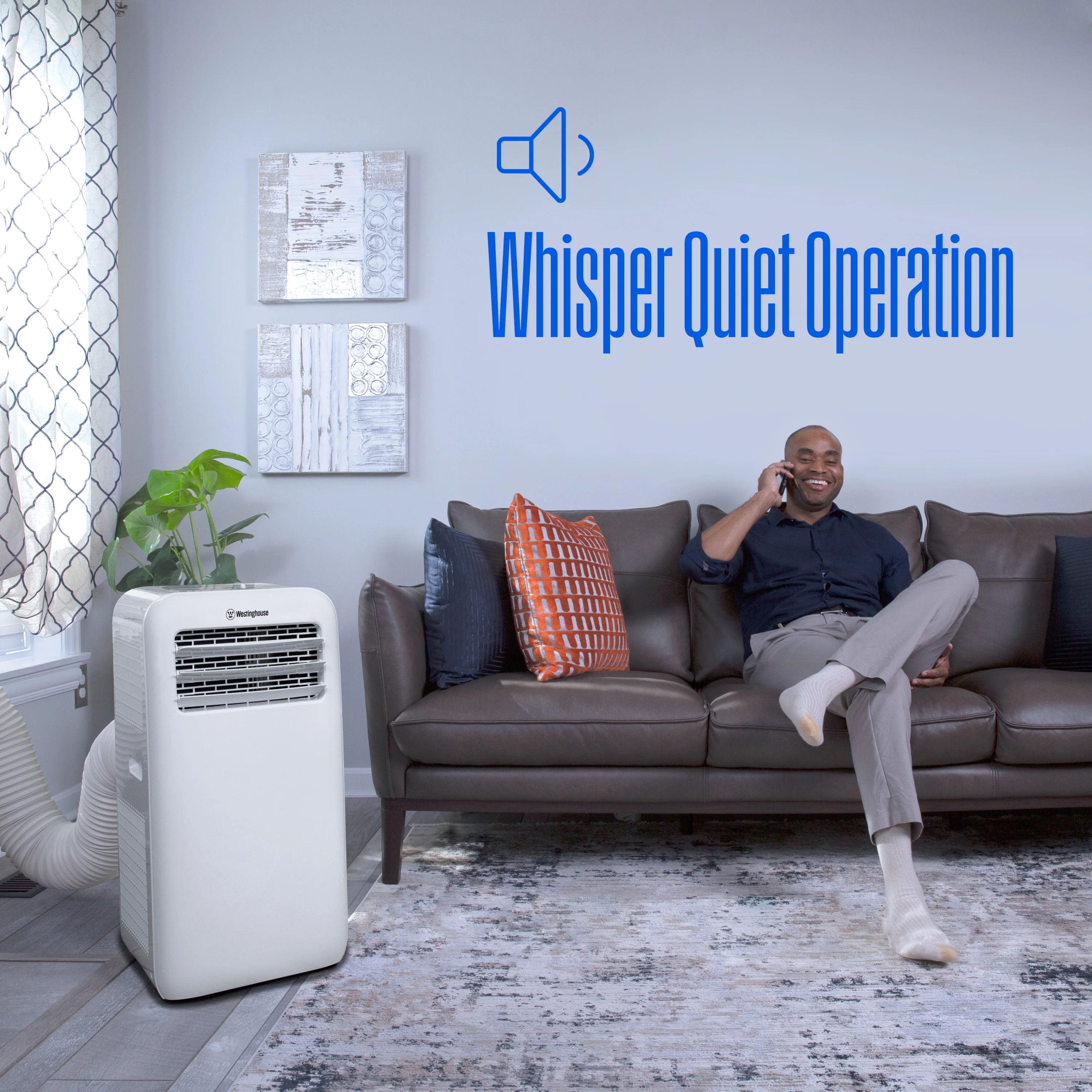 Westinghouse 12,000 BTU Portable Air Conditioner & Dehumidifier with Remote & Smart App, up to 550 Sq Ft