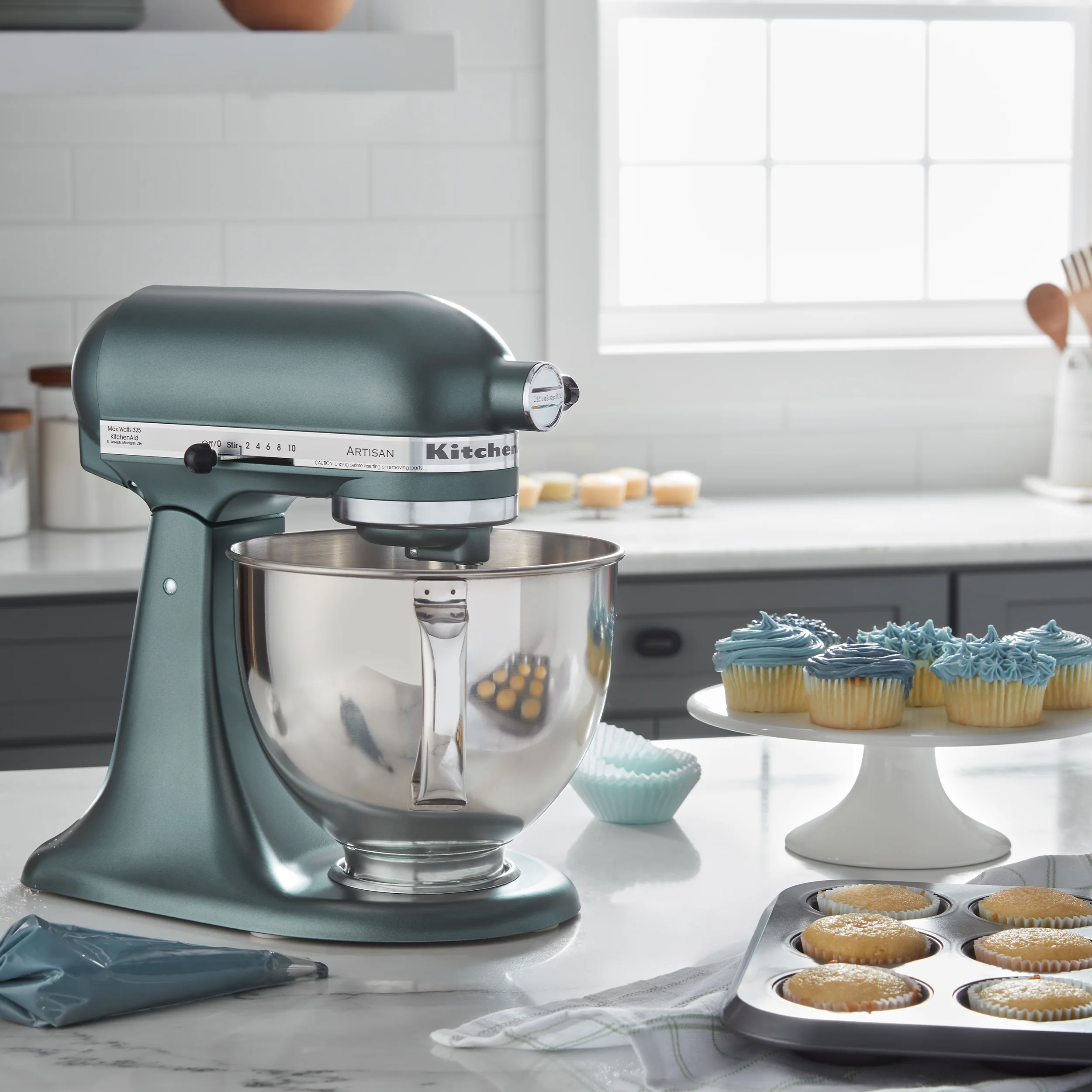 KitchenAid Artisan Series 5-Quart Tilt-Head Stand Mixer, Wildflower, KSM156CXWF