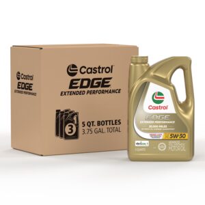 Castrol EDGE Extended Performance 5W-30 Advanced Full Synthetic Motor Oil, 5 Quarts
